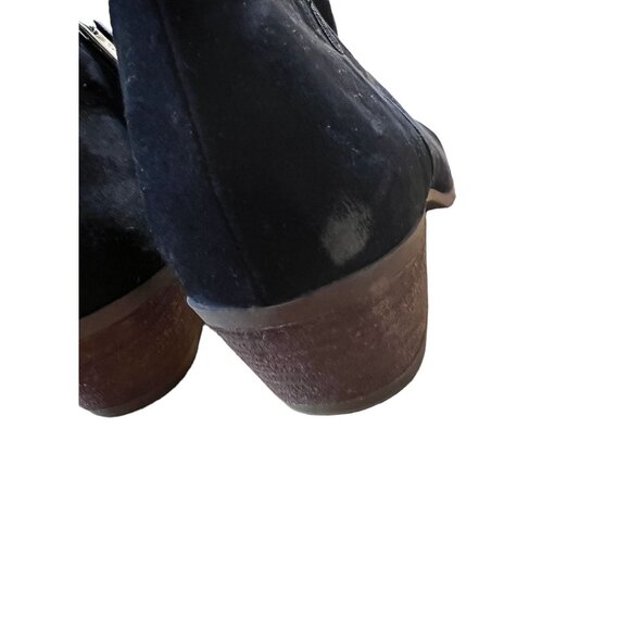 Circus Sam Edelman Booties Ankle Boots Black Suede Inside zip size 9 1.75" heel - Picture 5 of 7